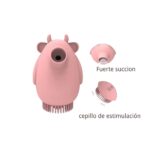 Succionador de clitoris recargable,cepillo de succion de pezon lamer oral mujeres adultas HB2108