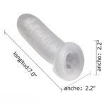 Funda transparente extension para pene BF-20823