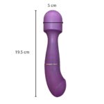 Vibrador consolador para mujer, masturbador de empuje Vaginal, masajeador de punto G, tapón Anal, Silencioso *BF-13039-purpura