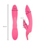 Consolador de punto G para mujer, vibrador doble impermeable, masajeador de clítoris y Vagina, Juguetes sexuales *BF-13075