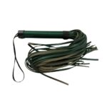 Látigo de azotes SM Flogger BDSM fetiche, producto sexual, cuero, montar, juguete sexual para parejas *BF-40619-verde