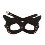 Máscara de ojos sexual de cuero PU para mujer, disfraces sexuales de Cosplay para fiesta, accesorios exóticos, Juguetes sexuales para adultos, Antifaz erótico *BF-40680-negro