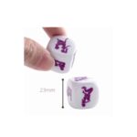 Dados de 6 lados,cubo de posicion de amor grabado juego para pareja BF-40809