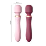 Vibrador doble para Mujer, estimulador de clítoris y punto G *LL-B2115