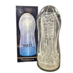 Masturbador para adultos, Vagina transparente suave para hombres *HB2202-1-blanco