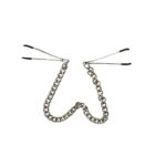 Pinzas ajustables de cadena negra para pezones para adultos *BF-40563F