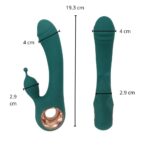 Vibrador de conejo para mujer, estimulador del punto G, recargable, flexible, motores duales, consolador *LL-B2101