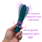 Vibrador movimiento 360° estimulación de punto G y Clítoris *LL-B2224-verde